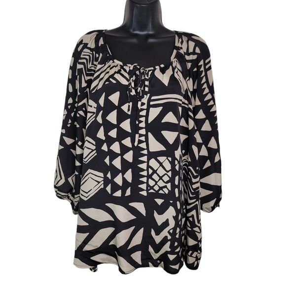 Spense Woman Southwest Print peasant blouse top size 2x - Picture 1 of 7